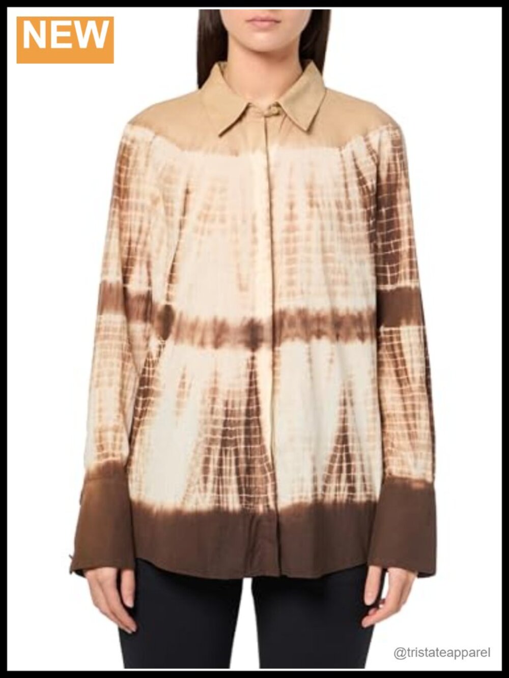 Kobi Halperin Cadia Cotton Collared Blouse - Long Sleeve, Dry Clean Only